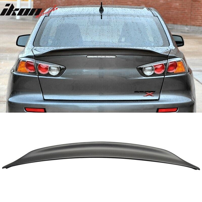 Mitsubishi Lancer Evo X Rs Style Rear Trunk Spoiler Unpainted Abs