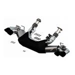 Borla 20-24 Chevrolet Corvette C8 6.2L ATAK 3in Exhaust System Dual Round A/C Black Chrome Tips