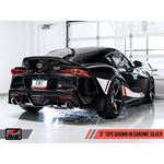 AWE,2020,Toyota,Supra,A90,Track,Edition,Exhaust,5in,Chrome,Silver,Tips