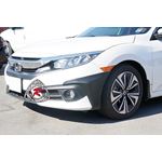 Bayson R ,2016-2018, Honda ,Civic ,Sedan, A Style, Front, Splitters,racing bee