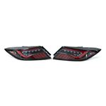 OLM Scythe Style LED Taillights (Clear Lens, Black Base, Red Bar) - 2022-2024 Toyota GR86 / Subaru B