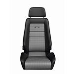 RECARO SEAT CLASSIC SPECIALIST LX BLACK LEATHER/HOUNDSTOOTH
