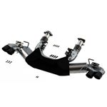 Borla 2020-2024 Chevrolet Corvette C8 6.2 ATAK 3in Exhaust System Dual Round Rolled A/C Black Chrome