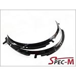 REAL CARBON Front Fender Trim Flare Extension For 