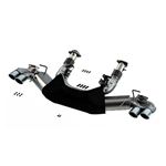 Borla 20-24 Chevrolet Corvette C8 6.2L ATAK 3in Exhaust System Dual Round A/C Tips 4inx 4.75in