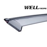 WELLVISORS,TAPED,ON,WINDOW,DEFLECTORS,FOR,INFINITI,FX35,FX45,03-08,WITH,BLACK,TRIM