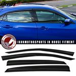 16-20,Honda,Civic,Hatchback,Mugen,3D,Style,Acrylic,Window,Visors,4Pc,Set