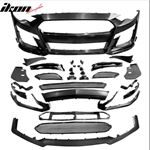 IKONMOTORSPORT GT500 STYLE FRONT BUMPER COVER REPLACEMENT FORD MUSTANG 18-21