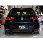 p3 AWE Tuning VW MK7 GTI Track Edition Exhaust - Diamond Black Tips