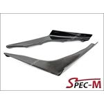 K Style Carbon Fiber Bumper Canard Splitter Fins F