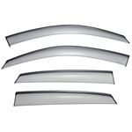 WELLVISORS,TAPED,ON,WINDOW,DEFLECTORS,FOR,INFINITI,FX35,FX45,03-08,WITH,BLACK,TRIM