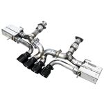 AWE 2023+ C8 Corvette Z06 SwitchPath Cat-Back Exhaust - Diamond Black Tips