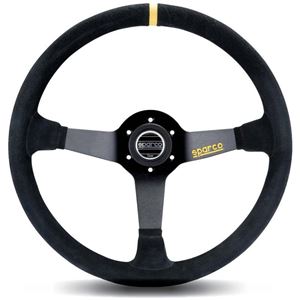 Sparco steering wheel R 215F flat, for rally - Leather