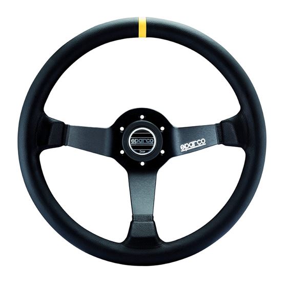 015R345MLN, Sparco, Steering Wheel, black, grip, comfort, precision, adjustable, driving, position,