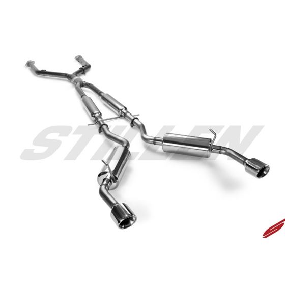 Infiniti Q50 Exhaust System - Cat Back w/ Polished Tips 2.0T ONLY