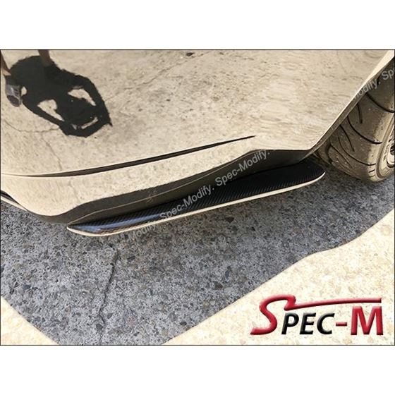 E Style Carbon Fiber Rear Bumper Lip For 2008-2013