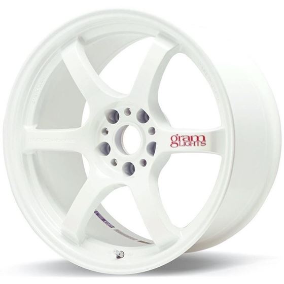 Rays,Gram,Lights,57DR,18x9.5,+38,5x114.3,Ceramic,White,Pearl,WRX,STI,CIVIC,Fitment