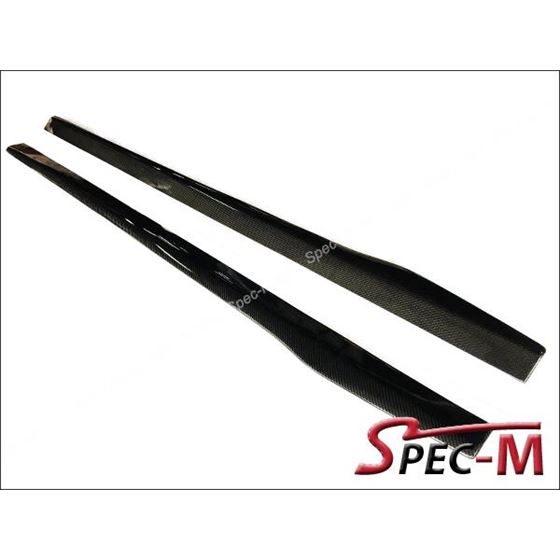 GTX Style Carbon Fiber Side Skirts Extension Lip F