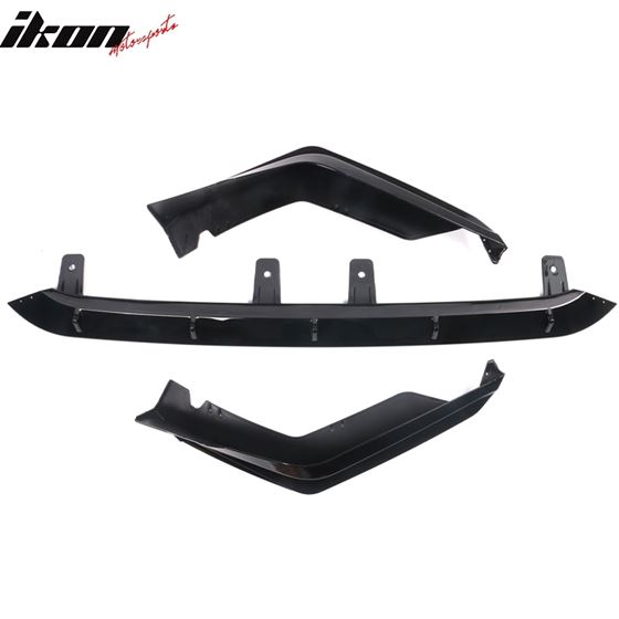 22-23,Honda,Civic,11th,Gen,IKON,Gloss,Black,PP,Front,Bumper,Lip,Spoiler,3PC