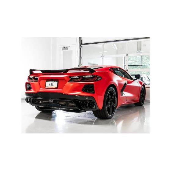 AWE Tuning 20-24 Chevrolet Corvette (C8) Track Edition Exhaust - Quad Diamond Black Tips