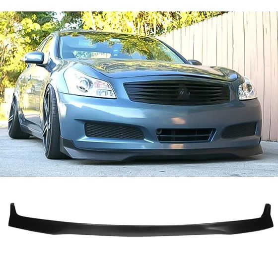 IKONMOTORSPORT, INFINITI, G35, G37, FRONT, LIP, EVO, BLF-IG35407RA-PU,