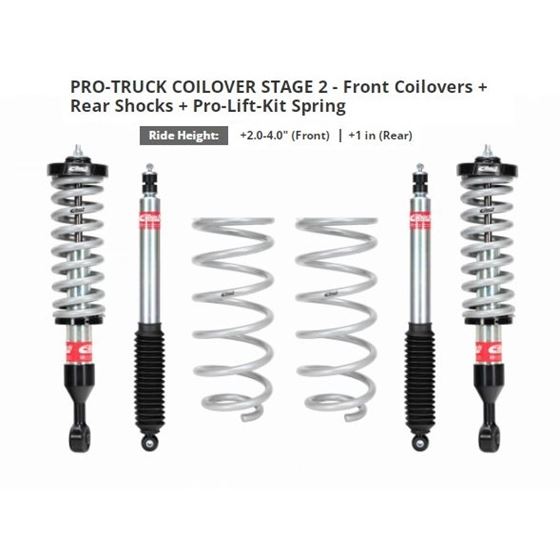 Eibach Pro Truck Front and Rear Coilover for 2010-2020 Toyota 4Runner 2WD 4WD
