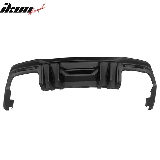 Ikonmotorsposrts 2024-2025 Ford Mustang Competition Style Matte Black Rear Diffuser PP