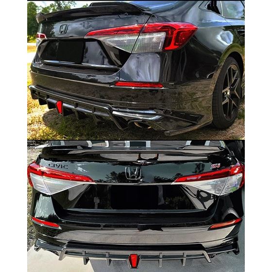 2022+ HONDA CIVIC SEDAN YOFER V1 REAR DIFFUSER (CRYSTAL BLACK)