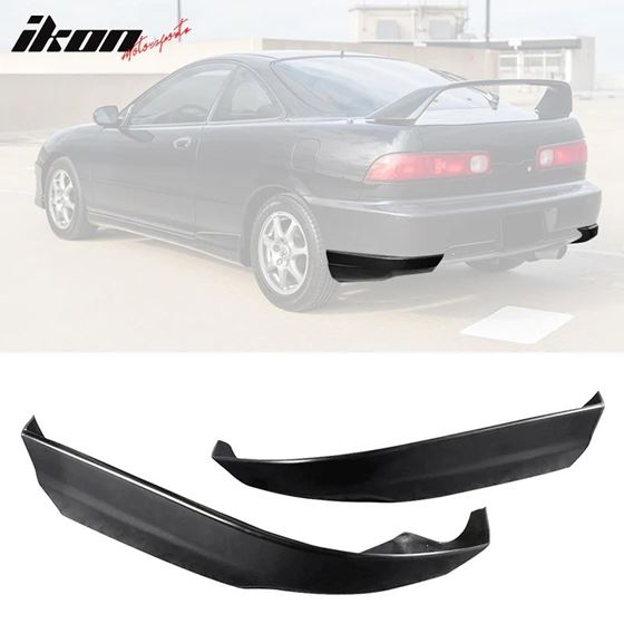 IkonMotorsports,1998-2001,Acura,Integra,Hatchback,USDM,Style,Black,Rear,Bumper,Lip,PU