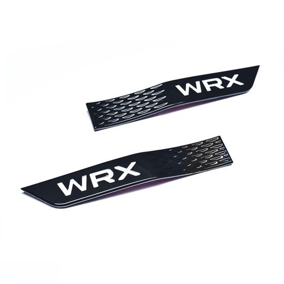 Fender,Badge,Ornament,Set,Gloss,Black,White,WRX,Logo,2015-2021,WRX