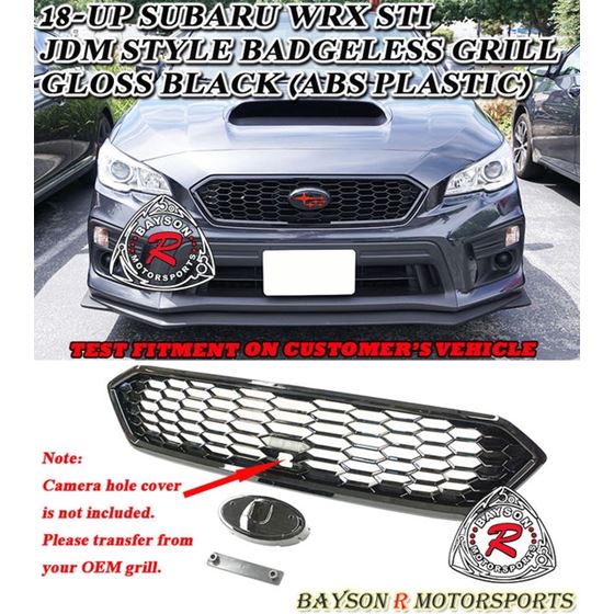 JDM STYLE FRONT GRILLE FOR 2018-2021 SUBARU WRX STI