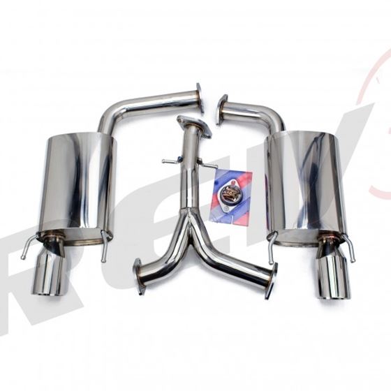 Lexus GS300/GS350 (S190) 2006-11 FlowMaxx Stainless Axle-Back Exhaust System, 62mm Pipe