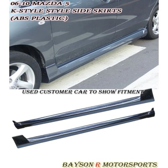 Bayson,R,K,Style,Side,Skirts,For,2006-2015,Mazda,5