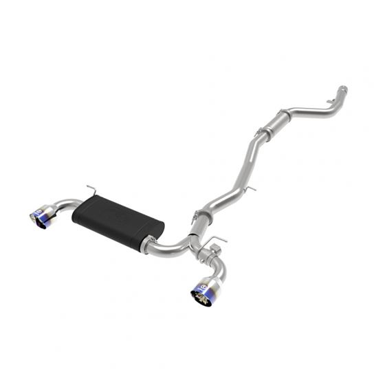 aFe,Takeda,304,Stainless,Steel,Cat,Back,Exhaust,System,Blue,Flame,Tips,Toyota,Supra,A90,3.0,B58,2020