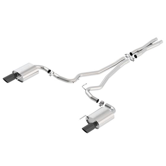 140591BC Borla,15-17,Ford,Mustang,GT,5.0L,V8,Atak,S,Cat,Back,2.5in,pipe,4in,tip,Black,Chrome