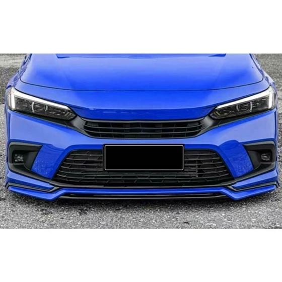 2022+,HONDA,CIVIC,SEDAN,YOFER,FRONT,BUMPER,LIP,AEGEAN,BLUE