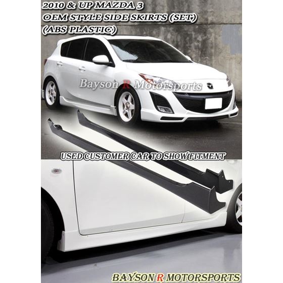 Bayson,R,OE,STYLE,SIDE,SKIRTS,FOR,2010-2013,MAZDA,3