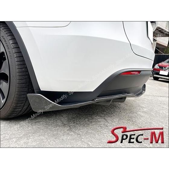 DP Style Carbon Fiber Rear Bumper Add-on Diffuser 