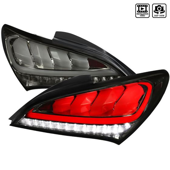 SPEC D SMOKE SEQUENTIAL LED TAIL LIGHT HYUNDAI GENESIS COUPE 10-16