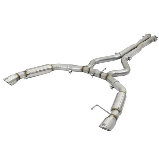 AFE,MACHFORCE,XP,3IN,SPORT,TONE,CAT,BACK,EXHAUSTS,POLISHED,TIPS,15-17,FORD,MUSTANG,V6,V8