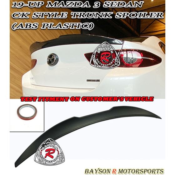 Bayson R CK Style Spoiler For 2019-2022 Mazda-3 (4