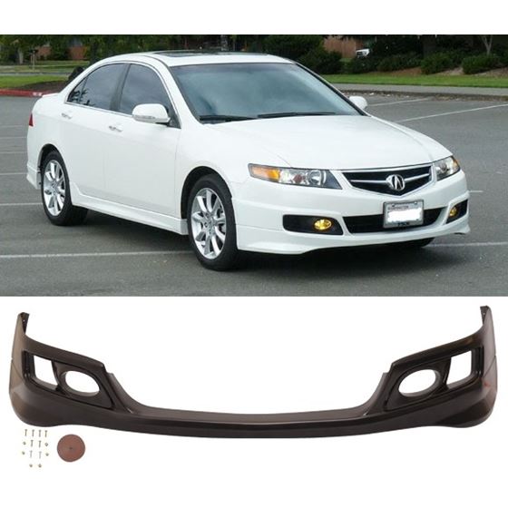 2006-2008,Acura,TSX,OE,Factory,Style,Front,Bumper,Lip,Spoiler,Urethane,PU
