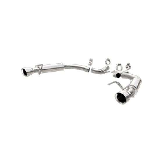MagnaFlow,Axle,Back,SS,2.5in,Competition,Dual,Split,Polish,4.5in,Tip,2015,Ford,Mustang,Ecoboost
