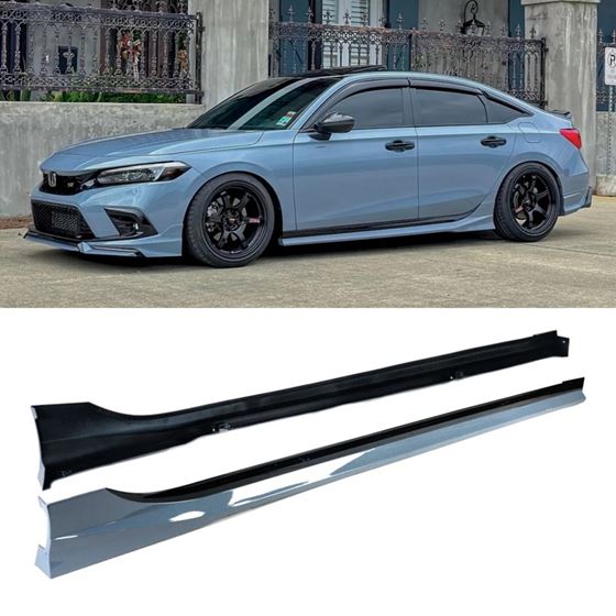 2022+ Honda Civic Sedan/Hatchback Yofer V2 Side Skirts - Sonic Grey