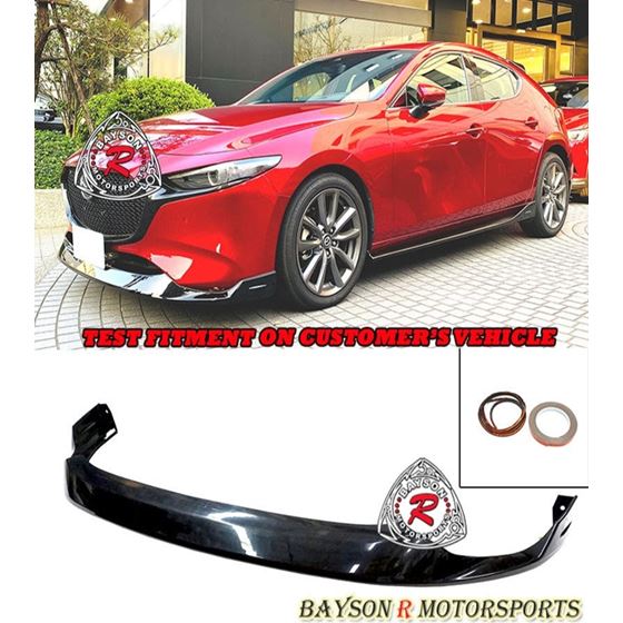 Bayson R MZ Style Front Lip For 2019-2022 Mazda-3 