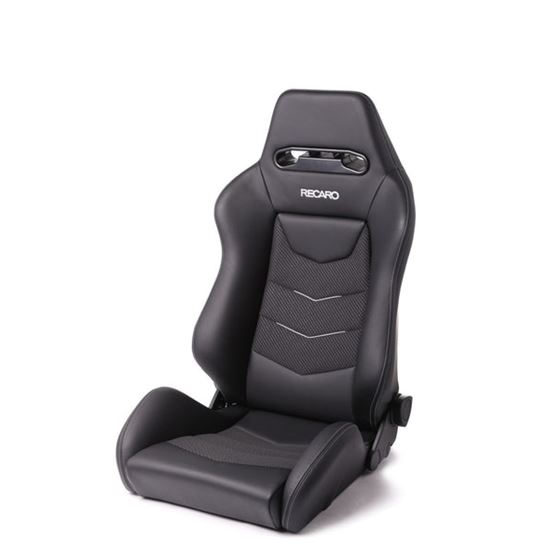 RECARO SEAT SPEED V DRIVER BLACK LEATHER/CLOUD GREY SUEDE