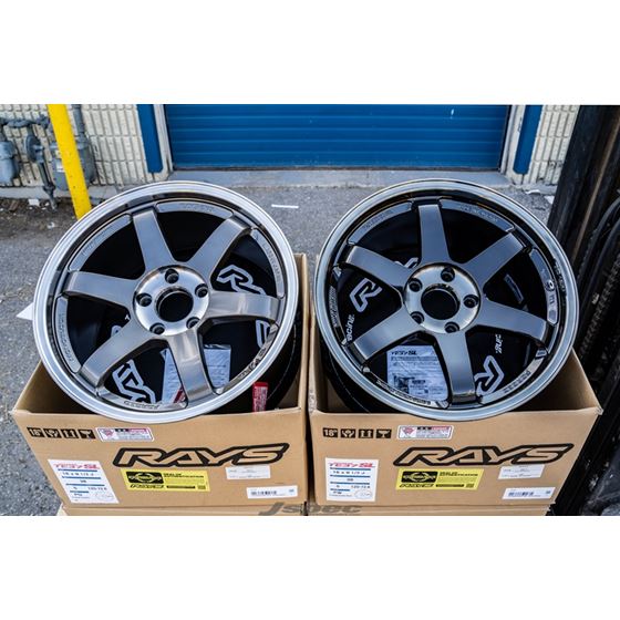 RAYS, Volk, Racing, TE37SL, 18x9.5, +38, 5x114.3, Pressed, Double, Black, Subaru, Impreza, WRX, STI,