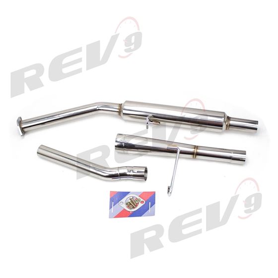Cat-Back Exhaust Kit, Stainless, 2.35 Inch, Toyota Corolla (AE86) 1984-1987 RWD