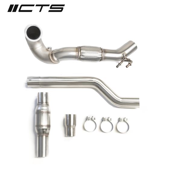 CTS TURBO MQB AWD EXHAUST DOWNPIPE WITH HIGH FLOW 