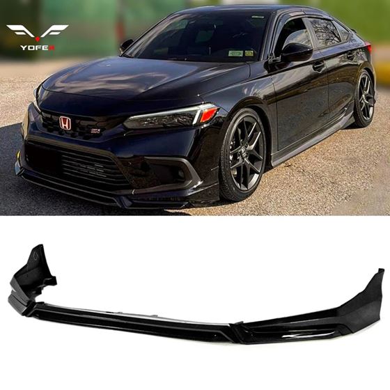 2022-2024 HONDA CIVIC SEDAN YOFER V3 FRONT BUMPER LIP (CRYSTAL BLACK PEARL)